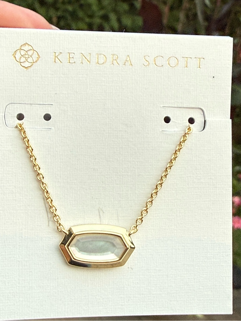 NWT - Kendra Scott Elisa Bezel Necklace
